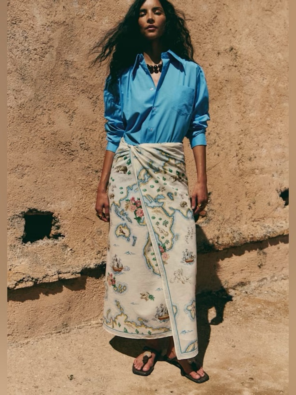 PAYTON WRAP SKIRT - SÉZANE X INOUI EDITIONS
